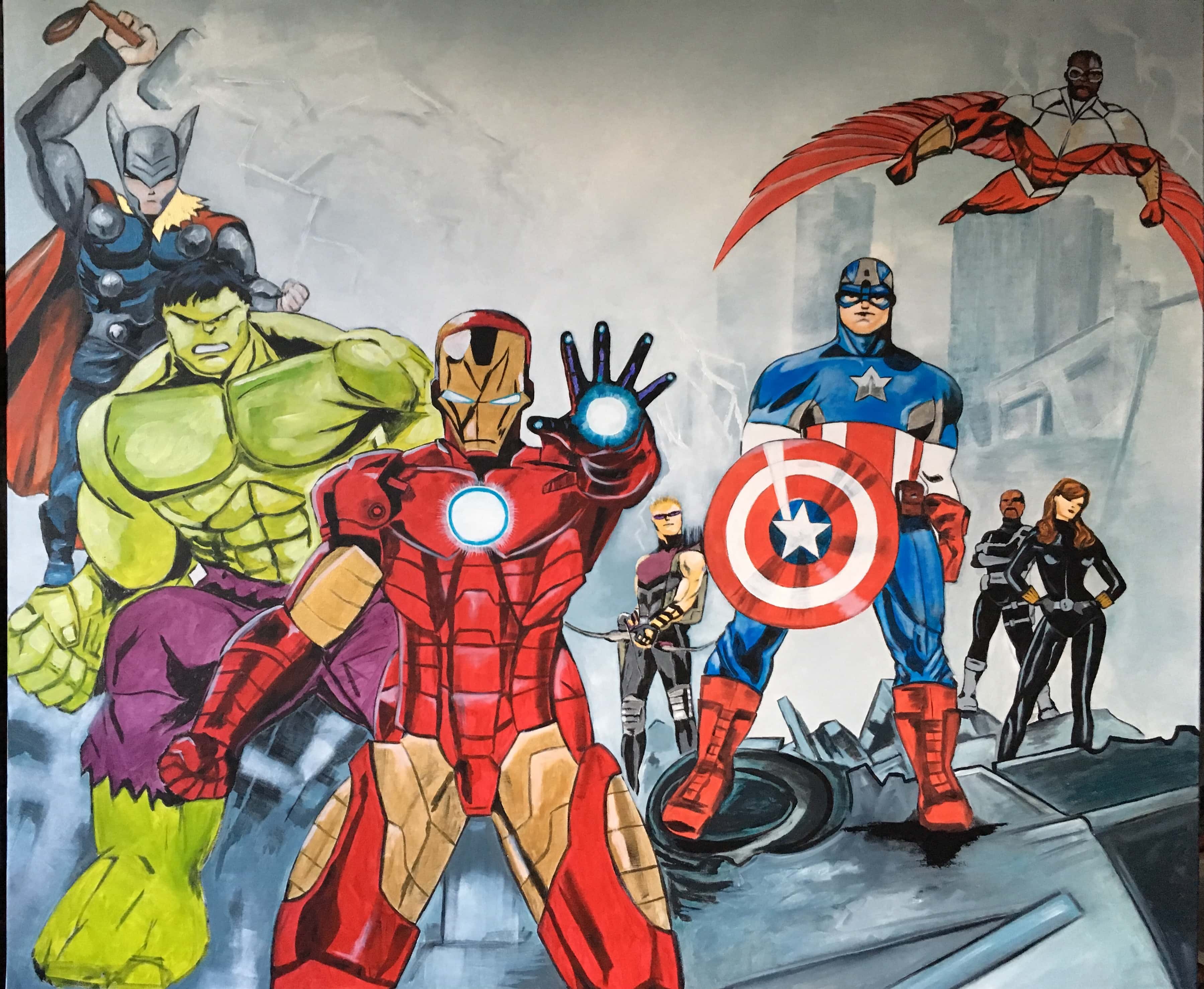 image de la peinture Avengers 1