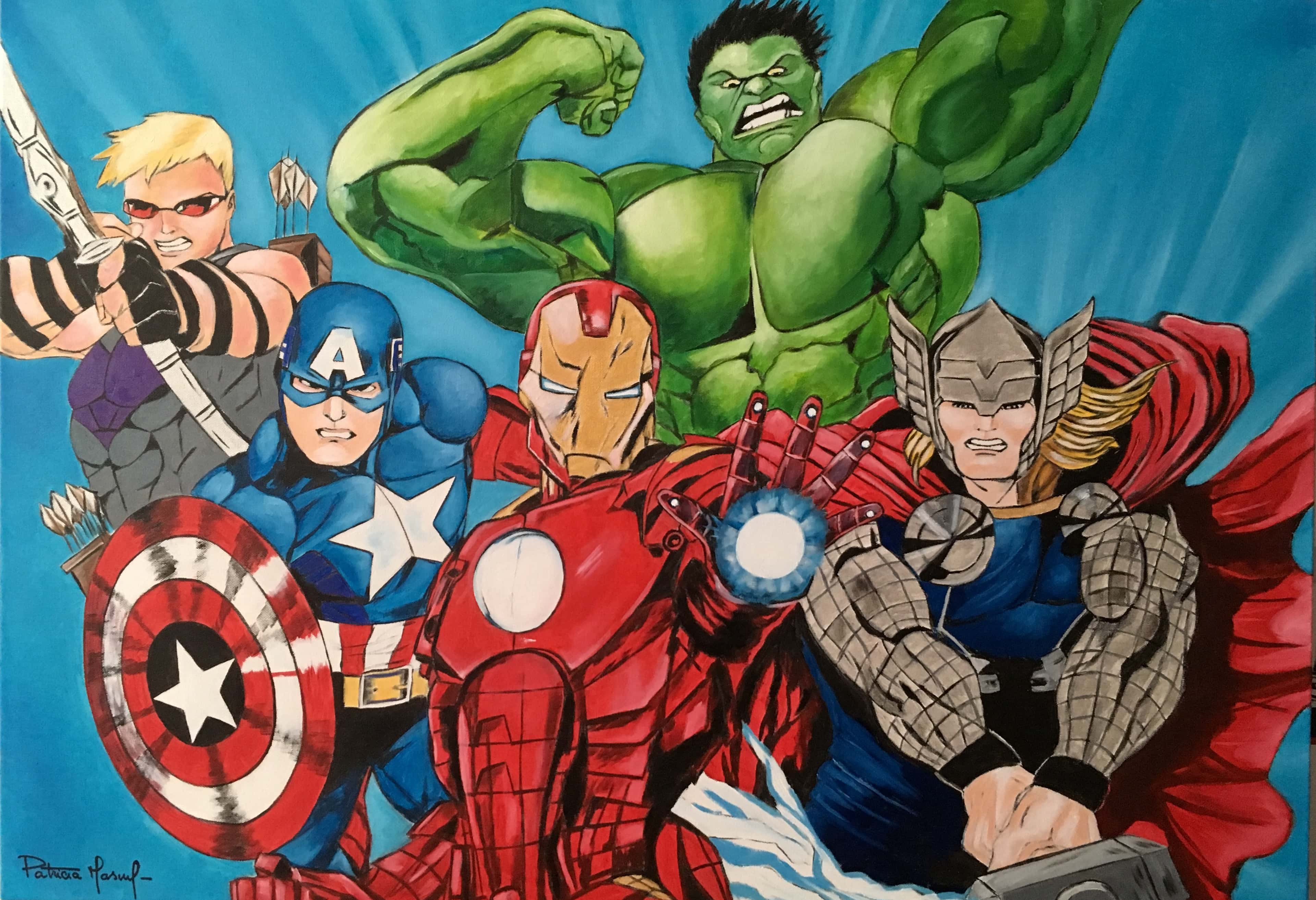 image de la peinture Avengers 2